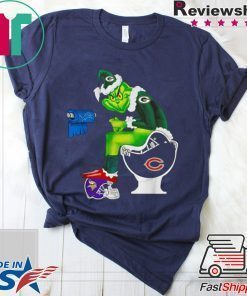 GREEN BAY PACKERS GRINCH TOILET MINNESOTA VIKINGS MIAMI DOLPHINS PATROITS SHIRT