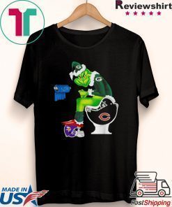 GREEN BAY PACKERS GRINCH TOILET MINNESOTA VIKINGS MIAMI DOLPHINS PATROITS SHIRT