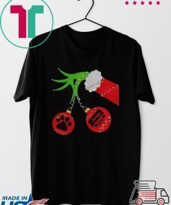 GRINCH HAND HOLDING PAW DOG AND JEEP TEE SHIRT