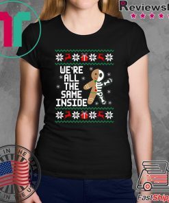 Gingerbread Skeletons We’re all the same inside Christmas T-Shirt