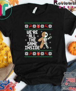 Gingerbread Skeletons We’re all the same inside Christmas T-Shirt