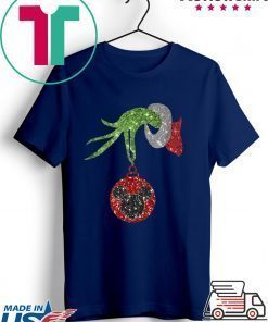 Grinch Hand Holding Disney Mickey Mouse Christmas T-Shirt