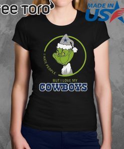 Grinch I Hate People But I Love My Dallas Cowboys T-Shirt