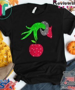 Grinch hand holding Apple T-Shirt