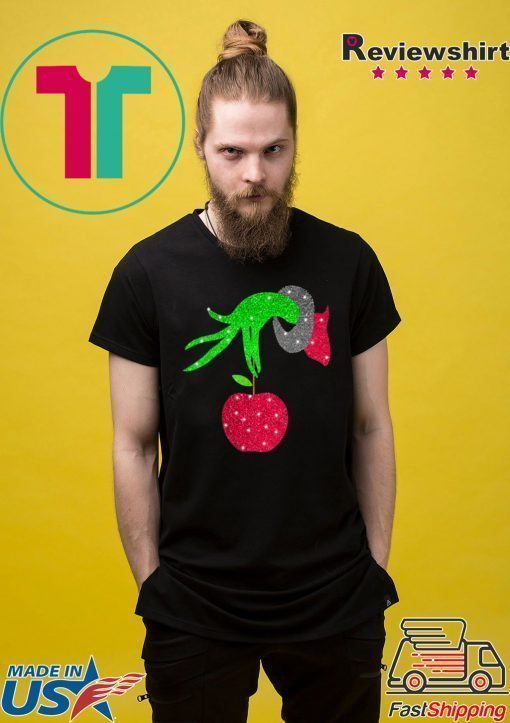 Grinch hand holding Apple T-Shirt