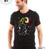 Grinch hand holding stethoscope Christmas T-Shirt