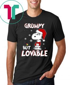 Grumpy But Lovable Snoopy Christmas Shirt