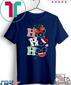 HO HO HO MICKEY MOUSE CHRISTMAS SHIRT