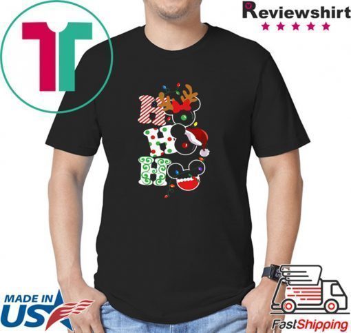 HO HO HO MICKEY MOUSE CHRISTMAS SHIRT