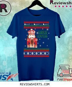 Hand Engraved Nutcracker DEEZ NUTZ Christmas Shirt