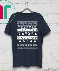 Happy Hanukkah Ugly Christmas Shirt