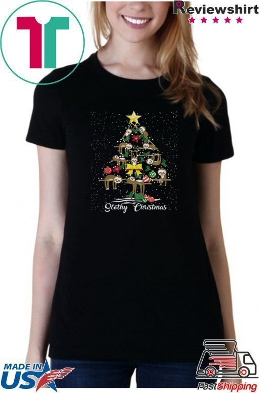 I LOVE SLOTHY CHRISTMAS TREE SHIRT