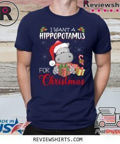 I Want A Hippopotamus For Christmas Xmas Hippo Shirt