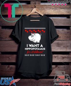 I Want A Hippopotamus For Christmas ugly T-Shirt