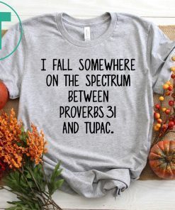 I fall somewhere on the spectrum between Proverbs 31 and Tupac Shirt