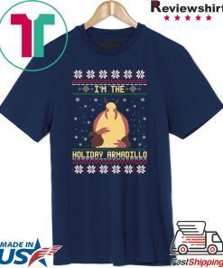 In the holiday Armadillo Christmas T-Shirt