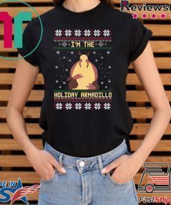 In the holiday Armadillo Christmas T-Shirt