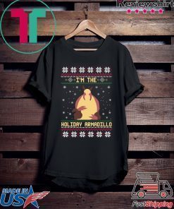 In the holiday Armadillo Christmas T-Shirt