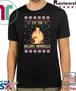 In the holiday Armadillo Christmas T-Shirt