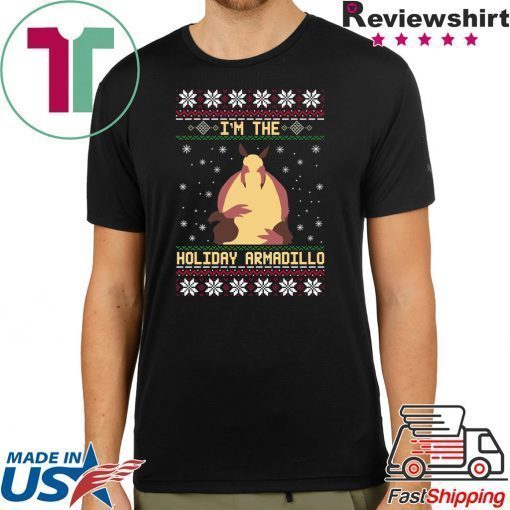 In the holiday Armadillo Christmas T-Shirt