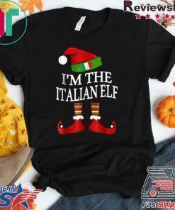 I’m The Italian Elf Matching Group Family Christmas shirt