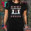 I’m a simple woman who loves cat and wine ugly christmas shirt