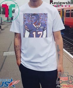 JOSH ALLEN NO17 BUFFALO BILLS ART SHIRT