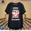 Jesus and Satan Peace on earth Christmas Shirt