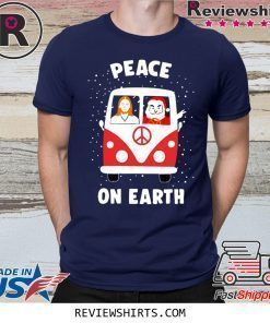 Jesus and Satan Peace on earth Christmas Shirt