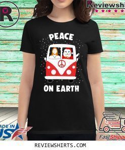 Jesus and Satan Peace on earth Christmas Shirt