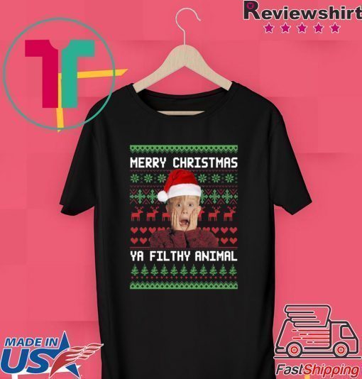 Kevin McCallister Merry Christmas Ya Filthy Animal Christmas T-Shirt