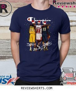 Kobe Bryant Michael Jordan and LeBron James Santa Christmas Shirt