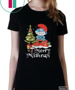 LES SCHTROUMPFS MERRY MITHRAS CHRISTMAS TREE SHIRT