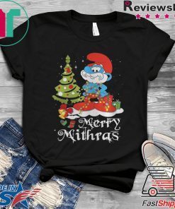 LES SCHTROUMPFS MERRY MITHRAS CHRISTMAS TREE SHIRT