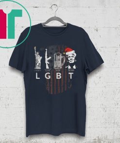LGBT LIBERTY GUNS BEER TRUMP SANTA HAT CHRISTMAS 2020 SHIRT