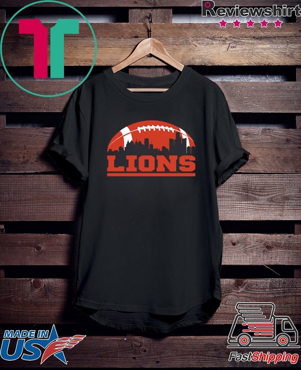 LIONS FOOTBALL SKYLINE SHIRT