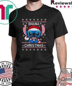 Lilo And Stitch Ohana Ugly Christmas T-Shirt