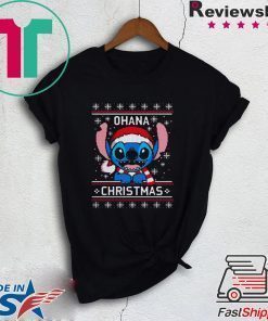 Lilo And Stitch Ohana Ugly Christmas T-Shirt