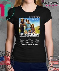 Little House On The Prairie 45th Anniversary Thank You For The Memories Shirt