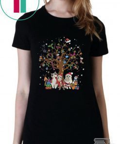 MEOWY MERRY CHRISTMAS CATS CHRISTMAS TREE SHIRT