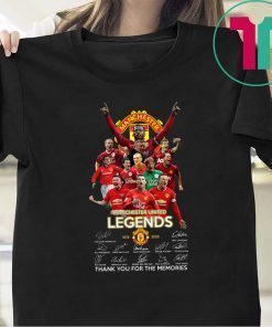 Manchester united legend 1878 2020 thank you for the memories signatures shirt