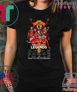 Manchester united legend 1878 2020 thank you for the memories signatures shirt