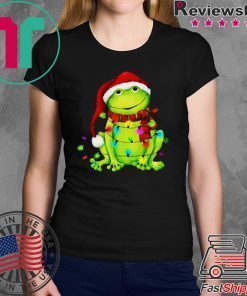 Merry and bright Frog Merry And Bright Christmas shirt