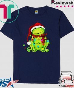 Merry and bright Frog Merry And Bright Christmas shirt