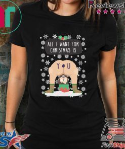 Naked Christmas All I Want For Christmas is You T-Shirt