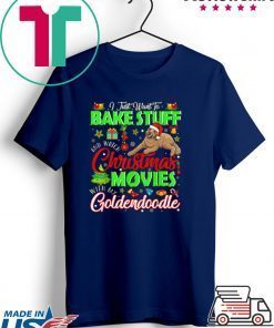 Nice Watch Christmas Movies With My Goldendoodle Christmas Gifts shirt