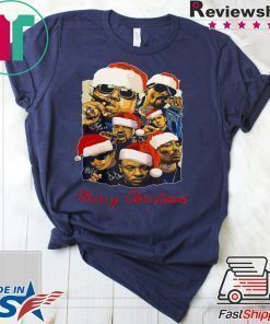 Notorious Big Snoop Dogg Ice Cube Eminem Tupac Santa Christmas Shirt