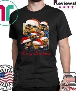 Notorious Big Snoop Dogg Ice Cube Eminem Tupac Santa Christmas Shirt