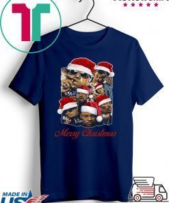 Notorious Big Snoop Dogg Ice Cube Eminem Tupac Santa Merry Christmas T-Shirt