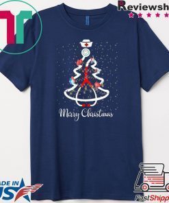 Nurse Stethoscope Christmas tree T-Shirt